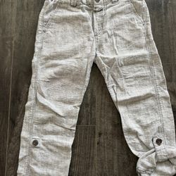 H&M Boys Age 4-5Y Convertible Linen Pants Lightly Used $12