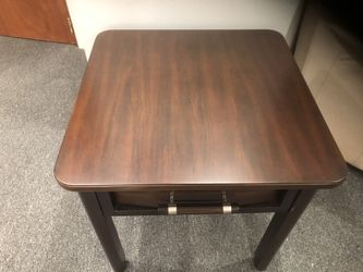 2 basket weave end tables