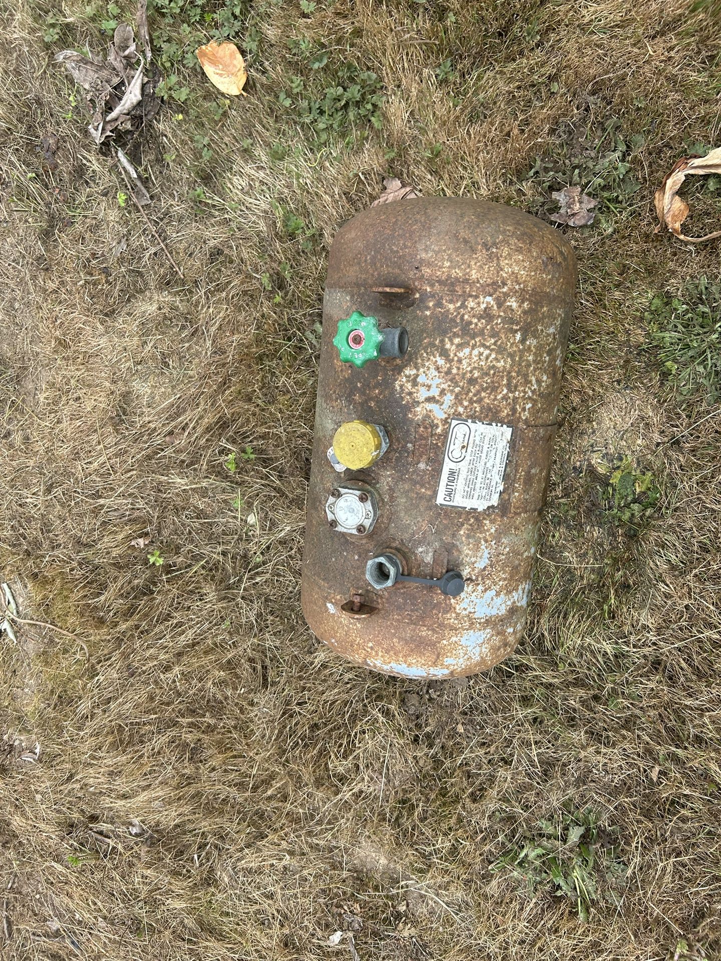 Old Forklift Propane Tank