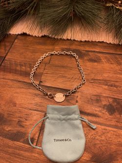 Tiffany Oval Tag Necklace 