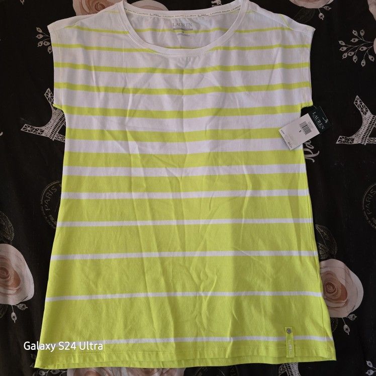 Lauren Ralph Lauren Short Sleeve Active Top Size Small