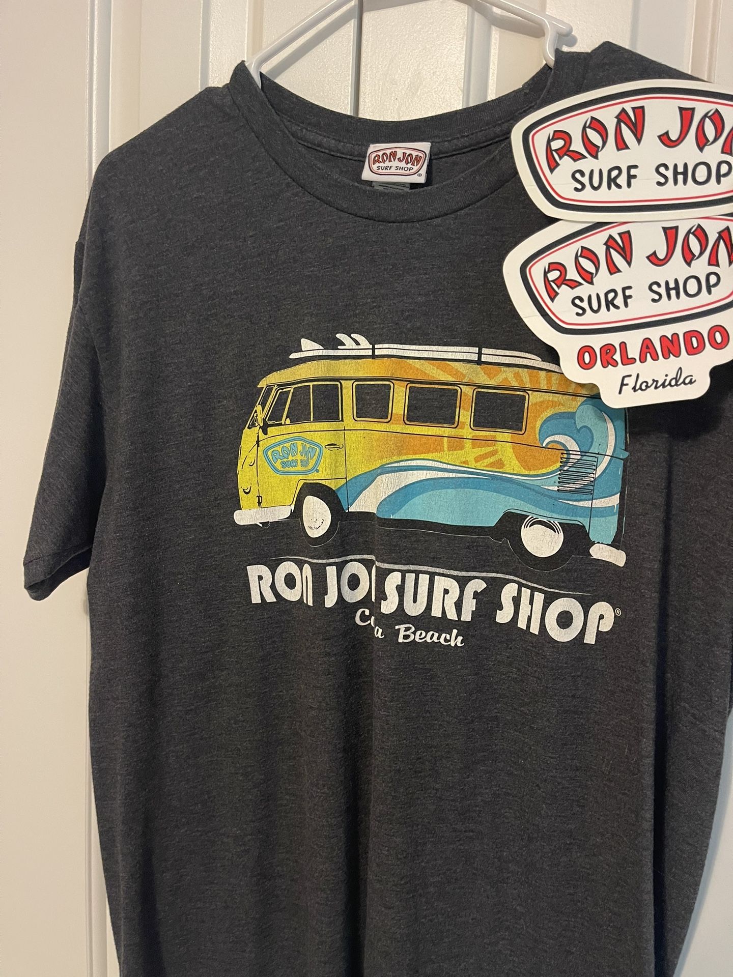 Ron Jon VW Bus Shirt with Stickers