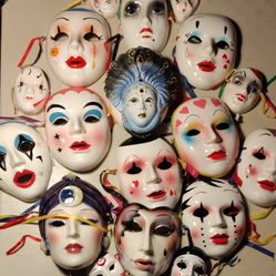 Vintage Porcelain Masks