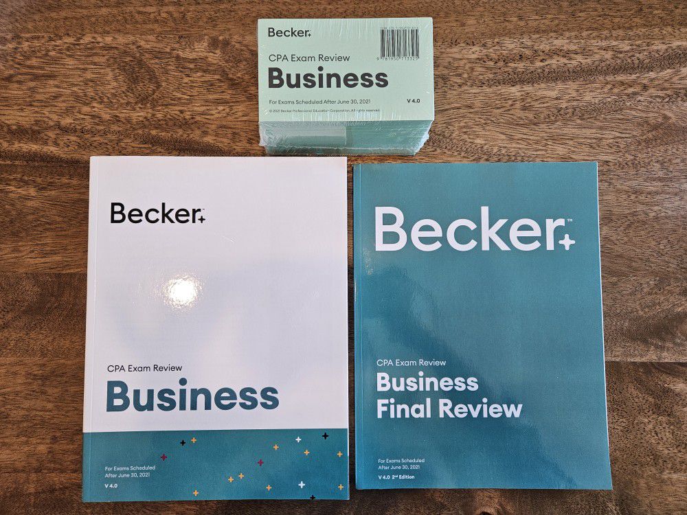 Becker CPA Exam Review Book Business (BEC) V4.0 with Final Review Book And Flashcards