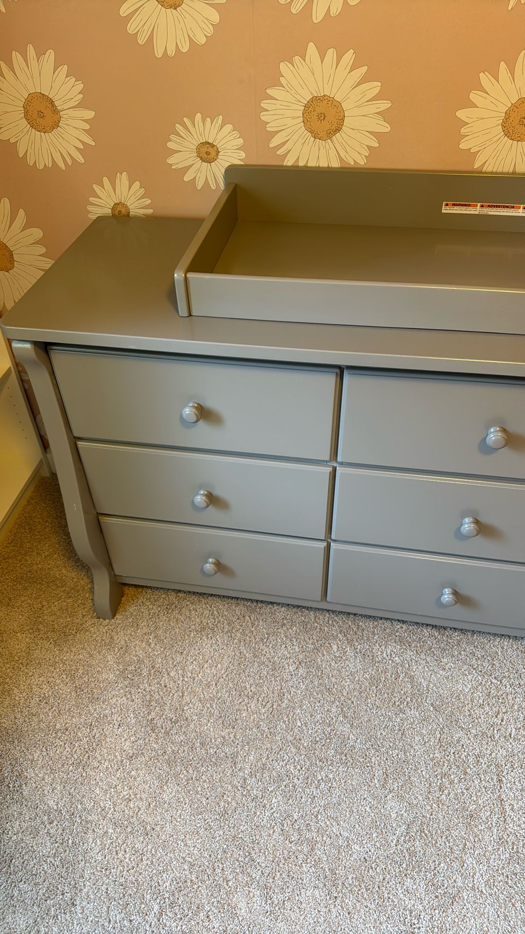 Drawer With Diaper Changing Station