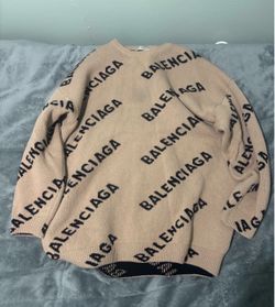 Balenciaga All Over Logo Crewneck