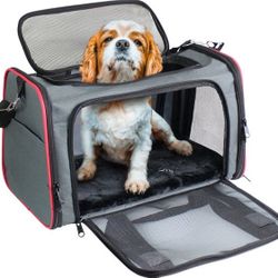 Jespet soft sided airline approved dog and cat carrier.