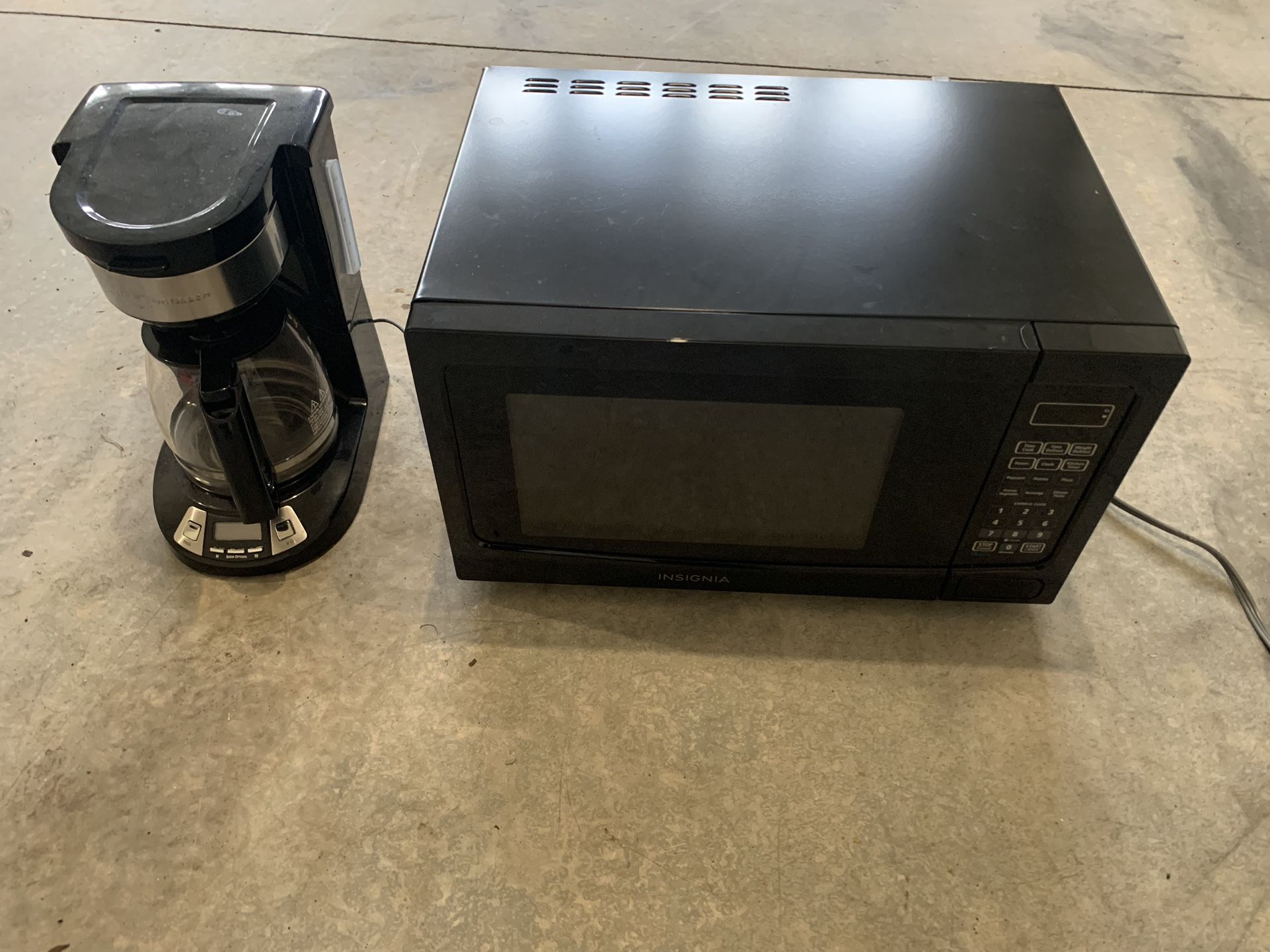 Microwave And Coffee Maker