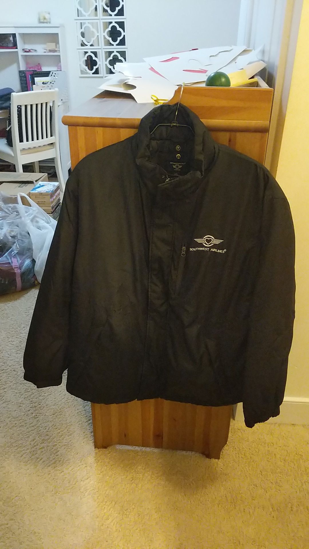 Southwest Airlines Heavy filled jacket with hood - PRICE DROP!