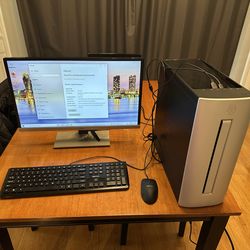 HP Envy 750 PC with AOC monitor. Windows 10 with Office 2007. Intel Core i5 with 8gb of ram.