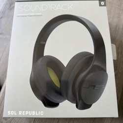 Sol Republic Soundtrack Black Headphones new