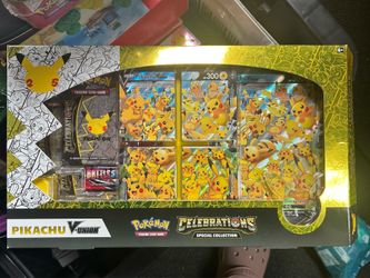 FACTORY SEALED Pokémon TCG: Celebrations Special Collection Box [Pikachu V- Union, 50 Cards]