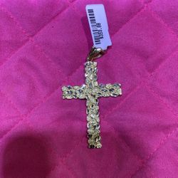 10KT Gold Cross Pendant 