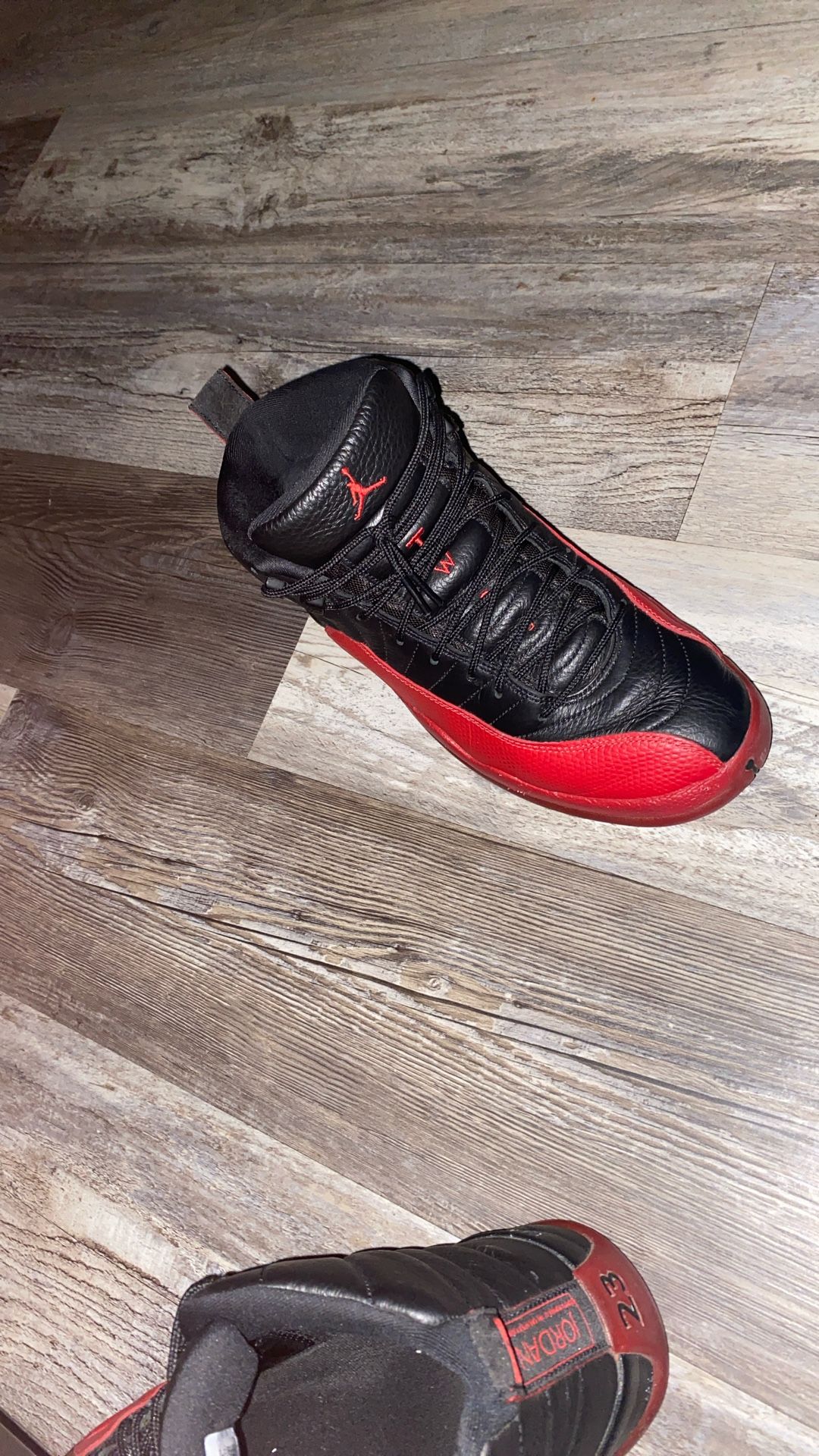 Jordan 12s Red and Black Amazing