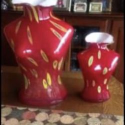 A Pair of Vintage Murano Glass Torso Vases