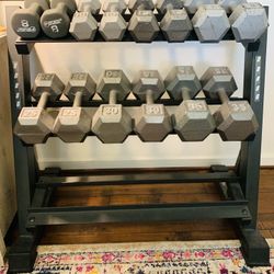 Weight Set with 3-Tier Stand