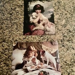 Dog And Her Dog Poster 30x25