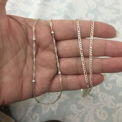 Real 925 Sterling Silver Chain Necklace $48 Each 