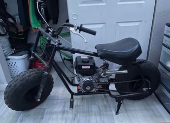 Black Gas-Powered Mini Bike Baja Warrior