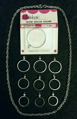 Coin pendant bezels & 24" chain.