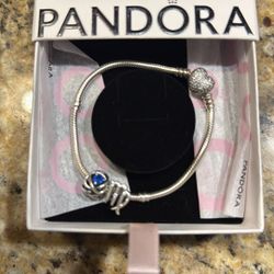 Pandora Charm Bracelet Virgo And Birth Stone Colors
