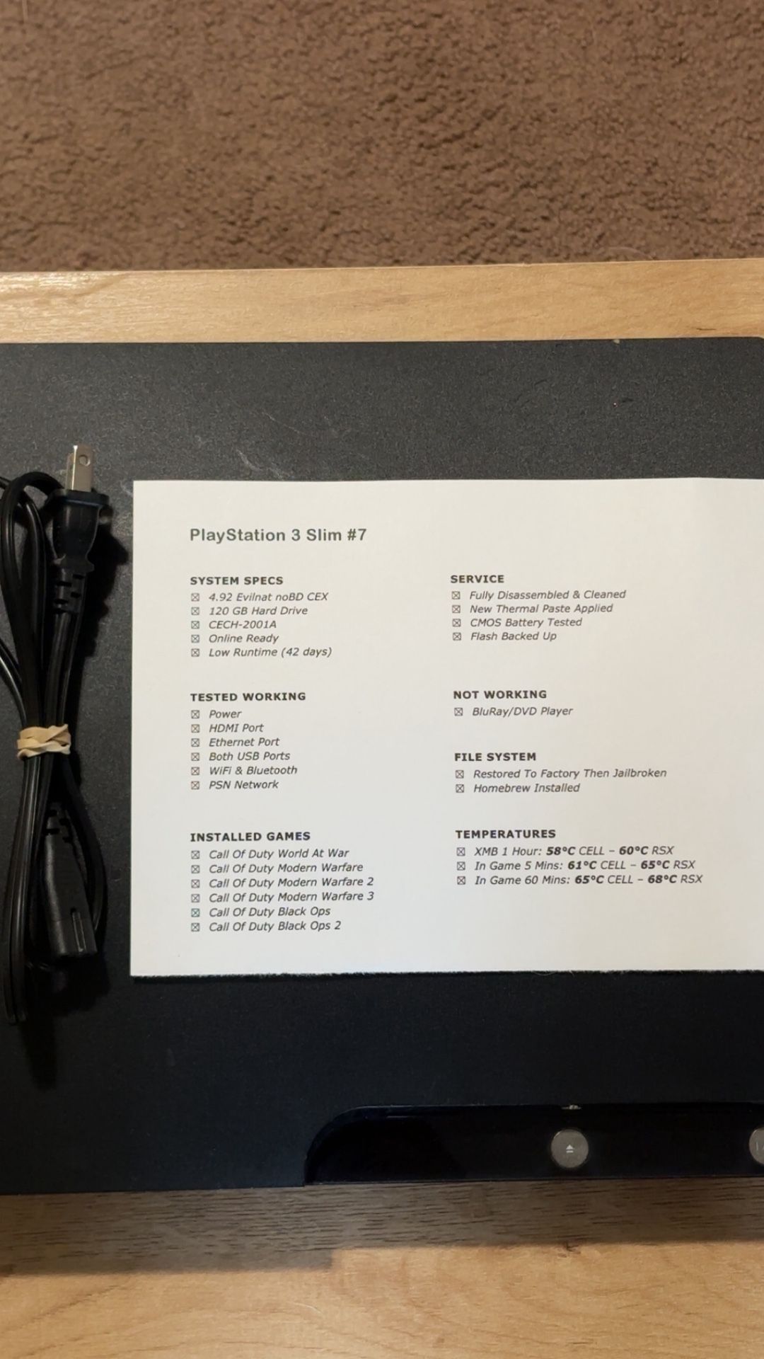 120GB PlayStation 3 Slim