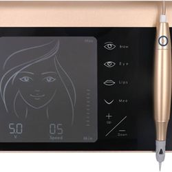 ✨ MyBrows Beauty – Premium Touchscreen Charming PMU Kit (Gold) + 50 Mixed Needles ✨