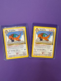 (2) Dragonite #5 Black Star Promo WB the First Movie Stamped Card Pokémon TCG LP