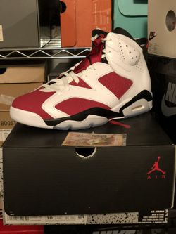 NEW 2021 AIR JORDAN 6 RETRO “Carmine” Sz10