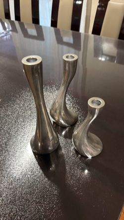 swan candle holders