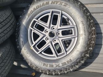 Jeep Wrangler JL 17” OEM Wheels – 5 Rims + Brand New Spare Tire