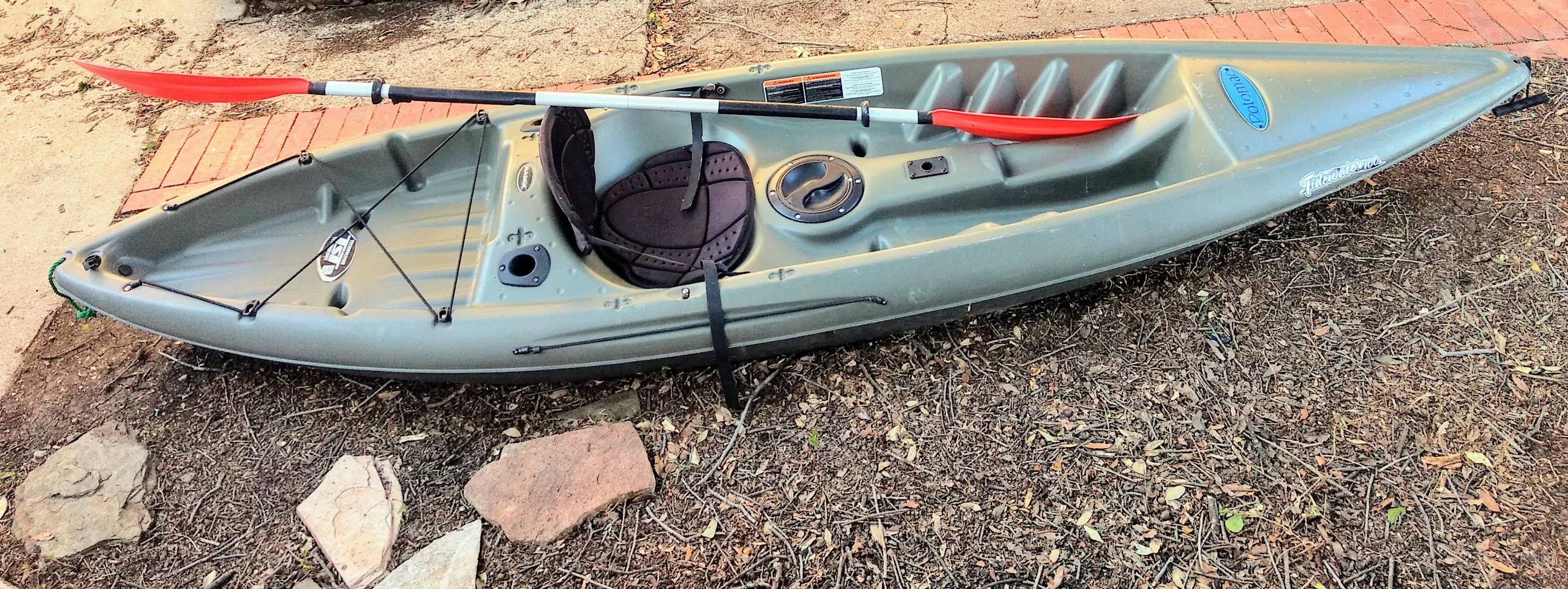 Pelican Potomac Tidewater 100 Angler Fishing Kayak w/ Paddle (10 Feet Long)