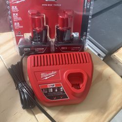 Milwaukee M12 3.0 Batteries And Charger