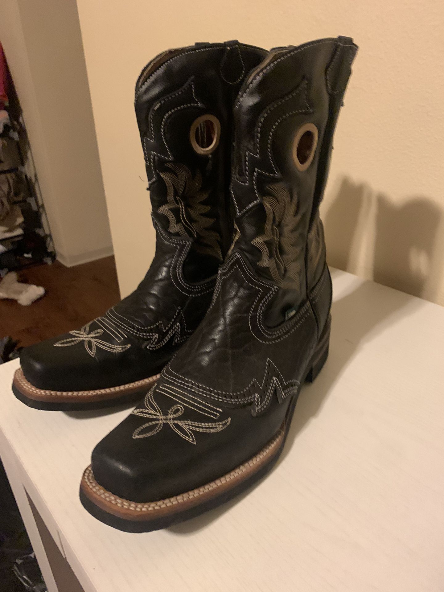 Silver Bull Leather Boots 