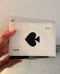 Kate Spade Lucky Draw Queen of Spades Wristlet Clutch