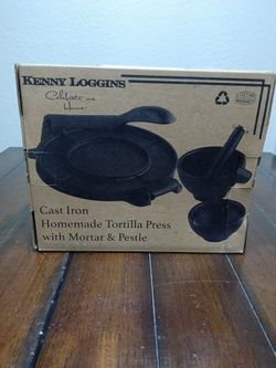 Kenny Loggins Cast Iron Homemade Tortilla Press