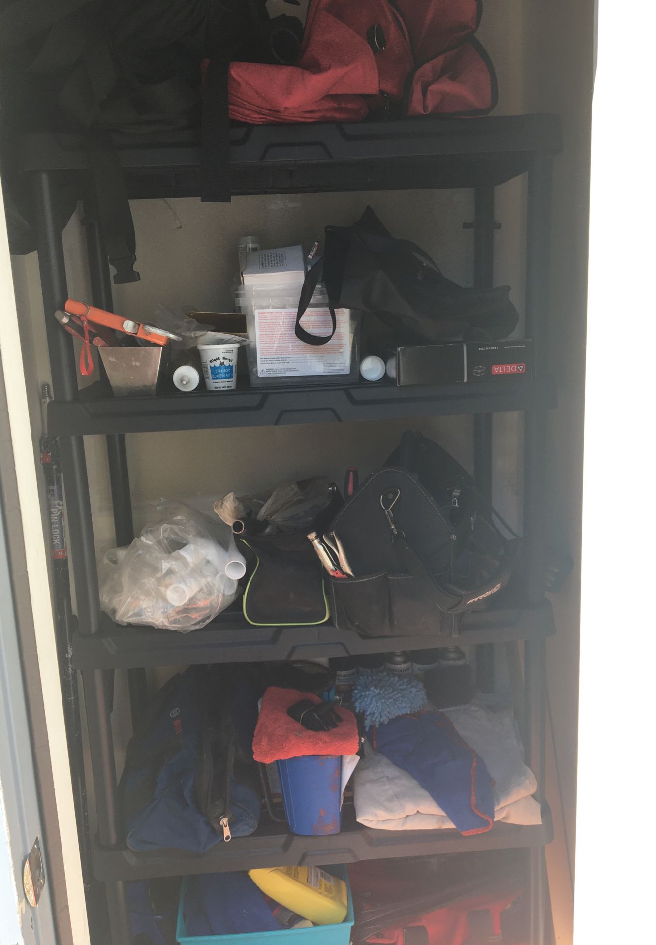 Storage shelves