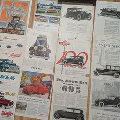 Over 700+ Vintage Magazine Collectible Vehicle Pages! Some with Frames! WORTH LOT MORE! 