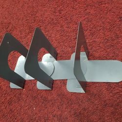 3 Small Metal Book Shelf Ends $2