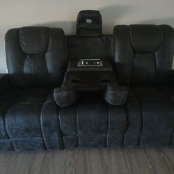 3 Piece Reclining Chair And Loveseat And Sofa Couch 