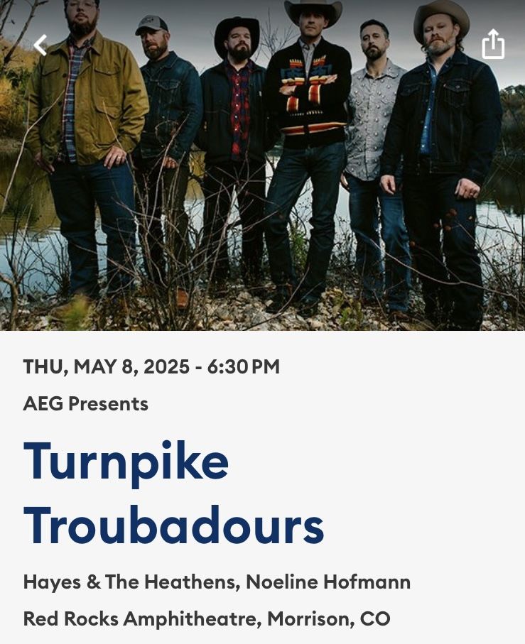 Great Deal On Turnpike Troubadours Tickets!