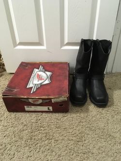 Vtg 2003 969 Red Wing Harness Motorcycle Boots USA