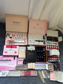Beetles Nail Bundle / Press-On Nails & Gel Kit Lot – Huge Mixed Set
