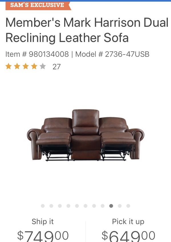 Leather Recliner Sofa For In Durham Nc Offerup
