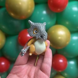 Custom Cubone Rhinestone Figure