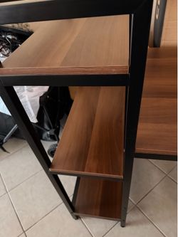 Industrial Bookshelf Desk – $75 OBO