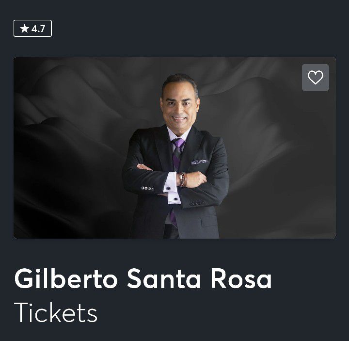 Gilberto Santa Rosa Tickets (2)
