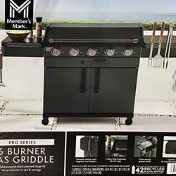 Gas Griddle 5 Burner 