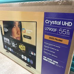 SAMSUNG 55” SMART TV 4K CRYSTAL UHD NEW IN BOX 2025 MODEL. DELIVERY AVAILABLE! PRICE FIRM!
