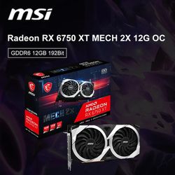MSI Radeon RX 6750 XT MECH 2X 12G OC Graphics Card 